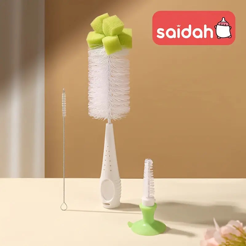 Baby Bottle and Pacifier Brush Cleaning Set 2 in 1 Various Colours