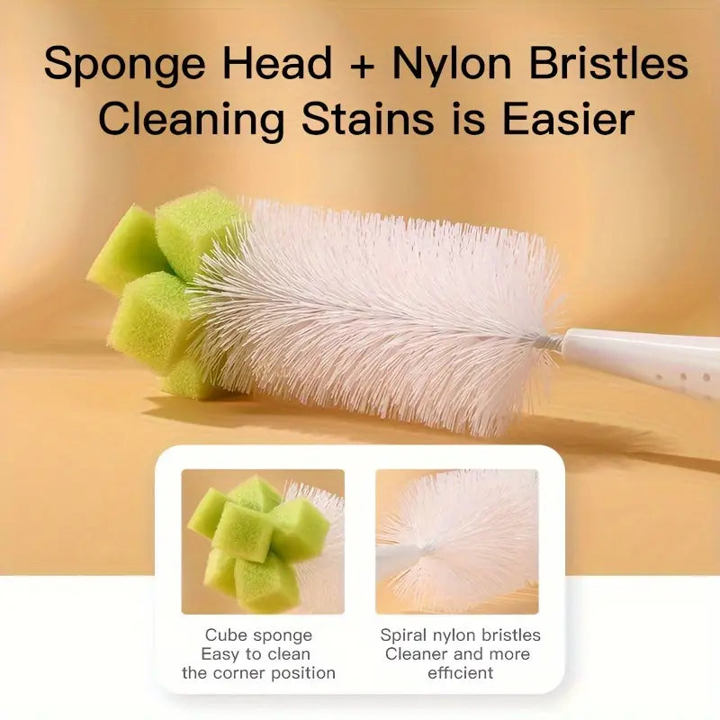 Baby Bottle and Pacifier Brush Cleaning Set 2 in 1 Various Colours