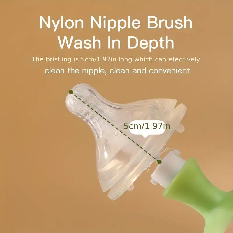 Baby Bottle and Pacifier Brush Cleaning Set 2 in 1 Various Colours