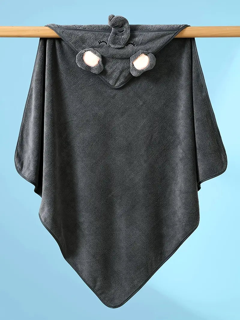 Super Absorbent Microfiber Baby Bathrobe Animal Design