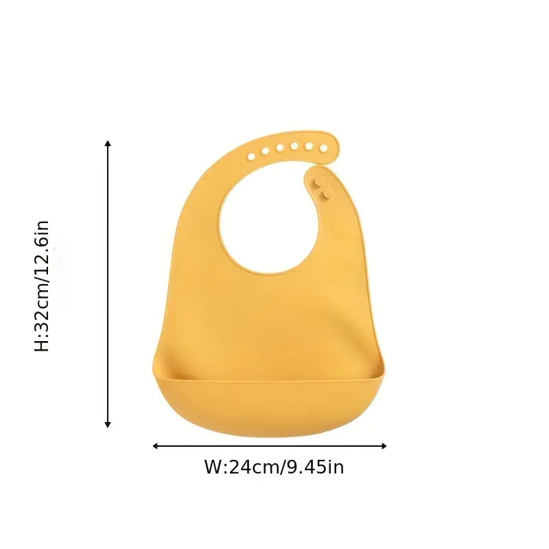 Baby Infant Toddler Silicon Bib Secure Fit Design Various Colours