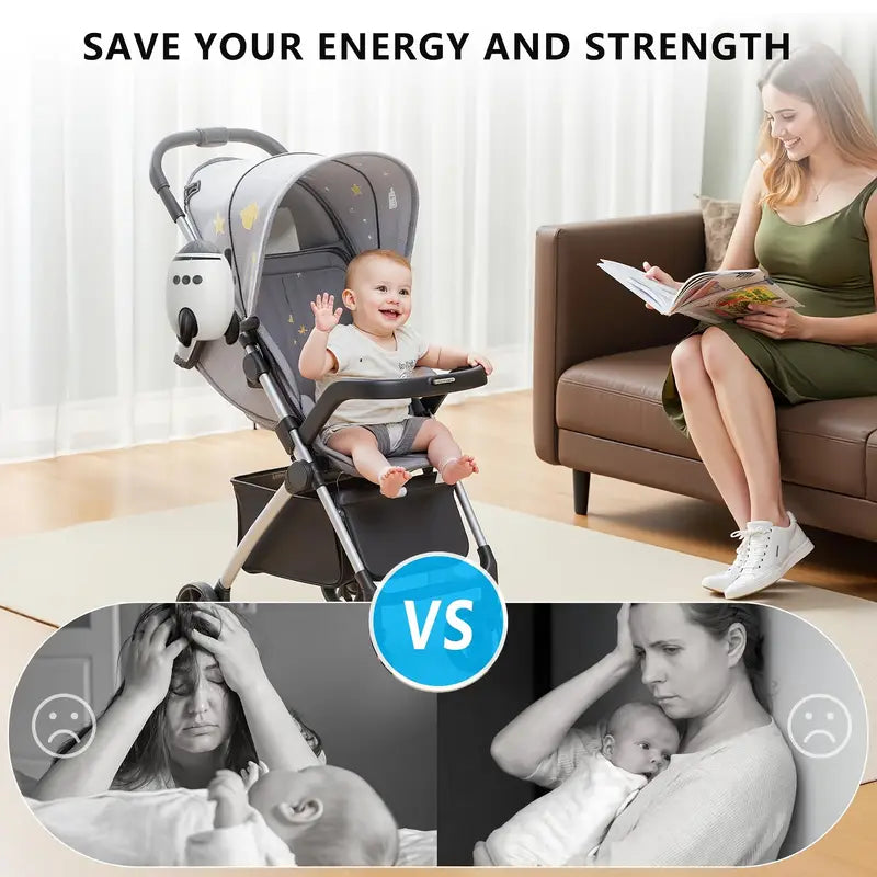 Baby Essential Rocker - Gently Rocks Any Pram or Stroller with sound