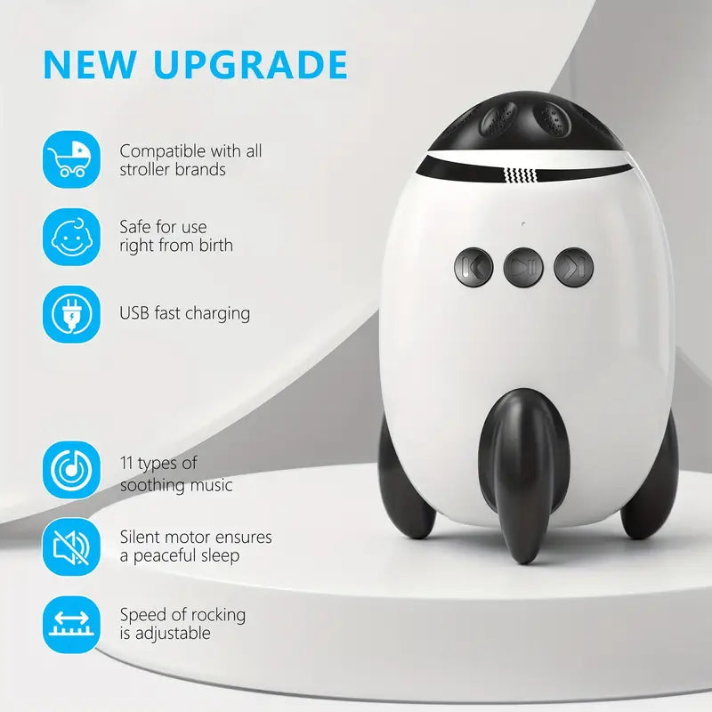 Baby Essential Rocker - Gently Rocks Any Pram or Stroller with sound