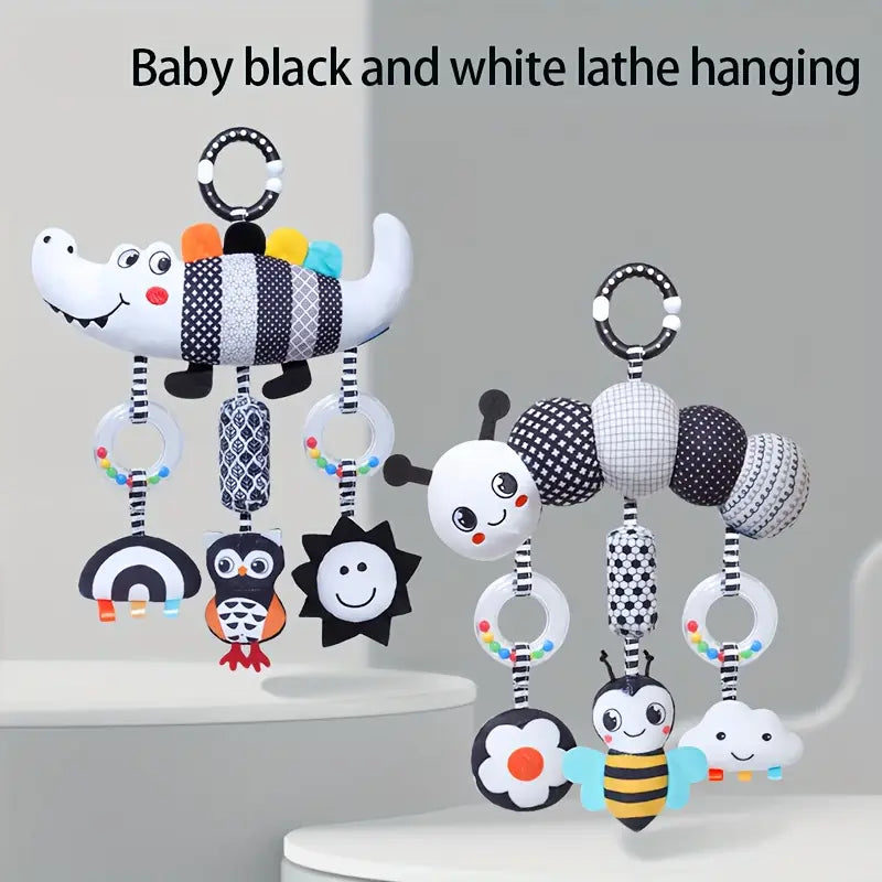 Baby Wind Chime Hanging Ornament Car Toy - Caterpillar or Crocodile