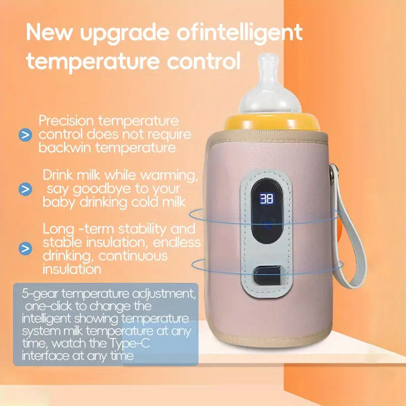 4 Colour option Baby Bottle Warmer USB Powered with Digital Thermometer