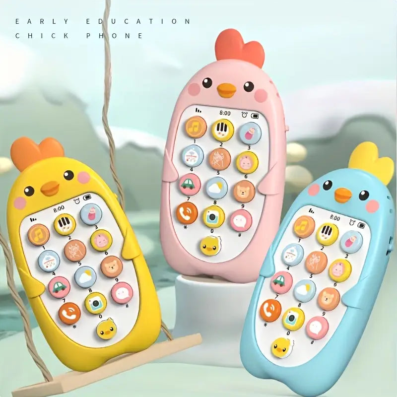 Baby Educational Musical Phone Toy, Safe Touch & Play Music - 0-3 Years Old