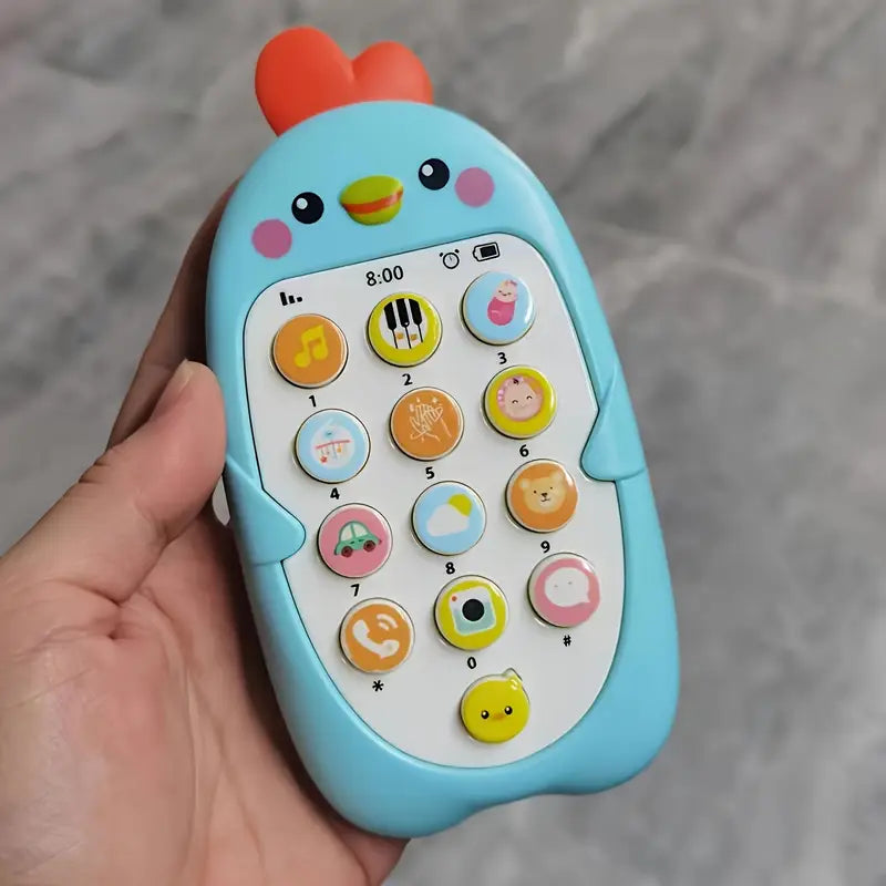 Baby Educational Musical Phone Toy, Safe Touch & Play Music - 0-3 Years Old