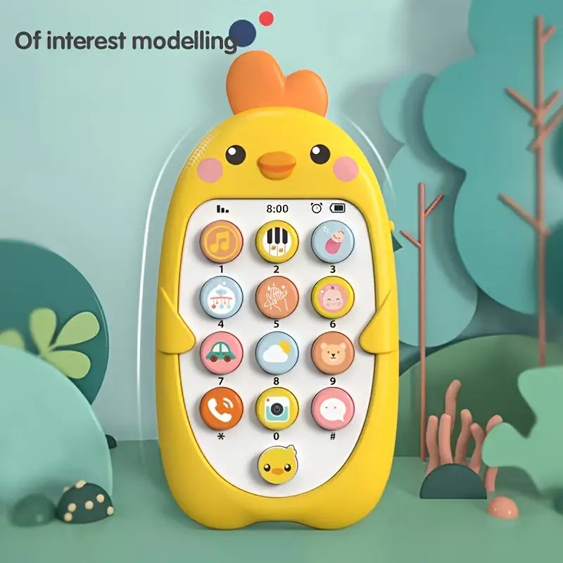 Baby Educational Musical Phone Toy, Safe Touch & Play Music - 0-3 Years Old