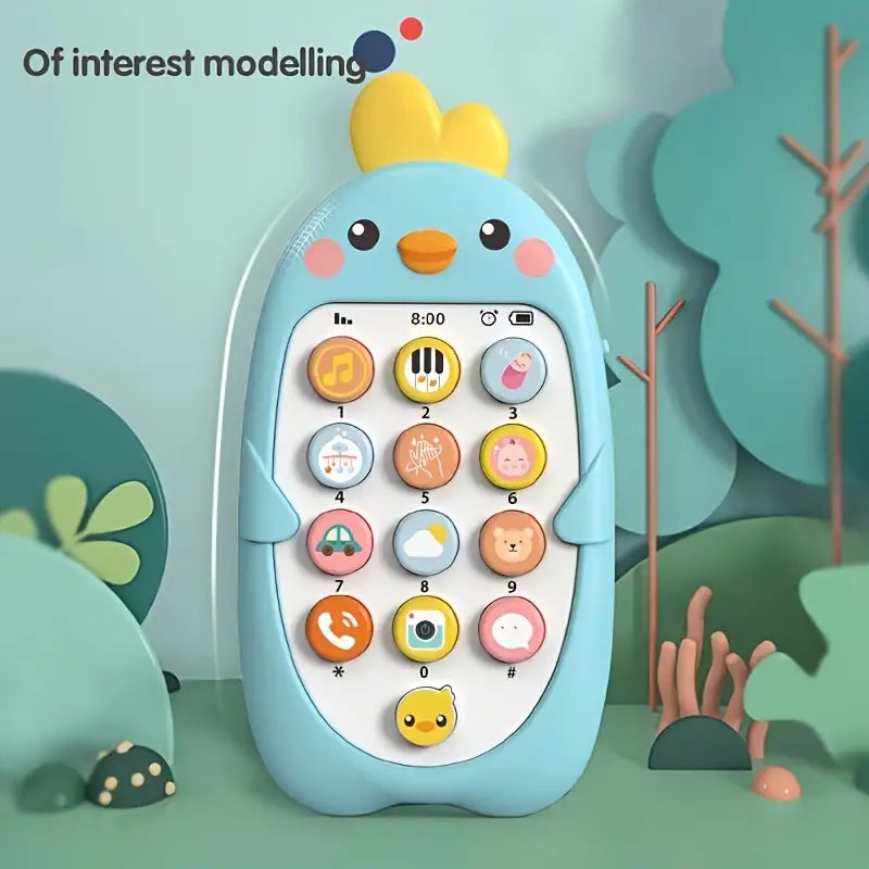 Baby Educational Musical Phone Toy, Safe Touch & Play Music - 0-3 Years Old