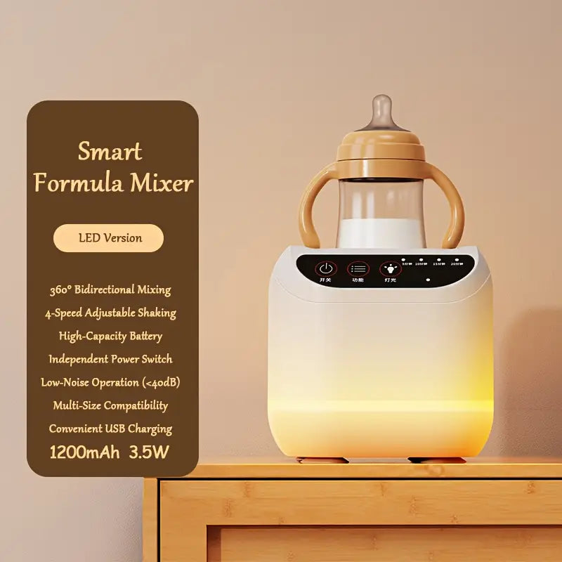 Vortex 3 Speed Automatic Baby Formula Mixer Blender -USB Chargeable