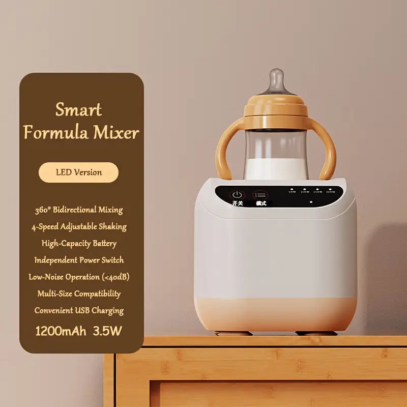 Vortex 3 Speed Automatic Baby Formula Mixer Blender -USB Chargeable