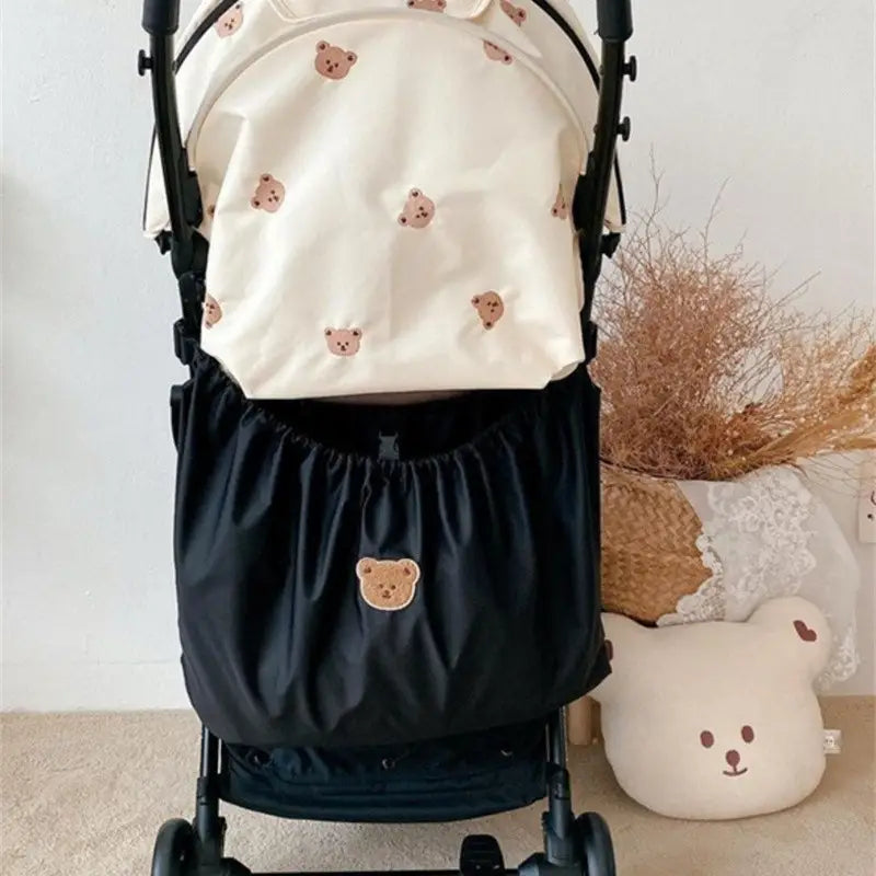 Infant Essentials Hanging Stroller Storage Bag - Black or Beige