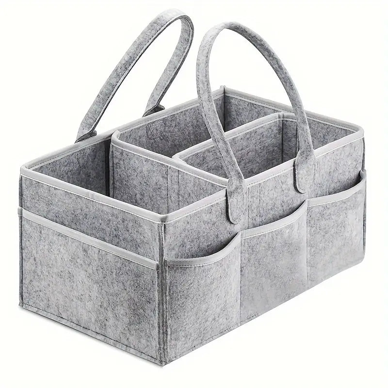 Baby Multipurpose Portable Organizer for Diapers, Toys and other Essentials - Light Grey, Dark Grey, Khaki