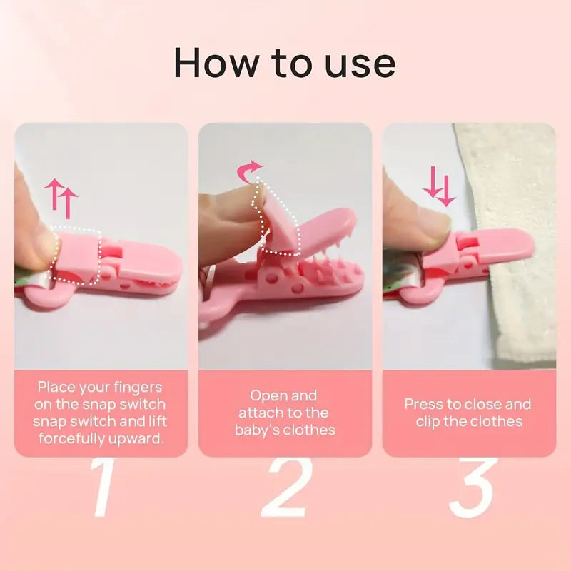 Pacifier Chain Clip Baby Girls