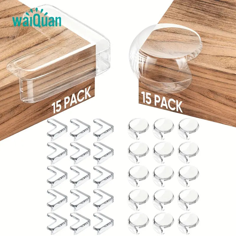 Silicon Safety Corner Protectors - 15 pieces