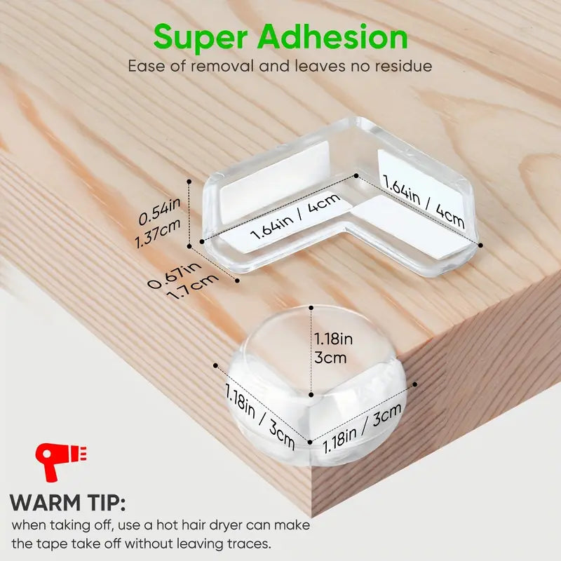 Silicon Safety Corner Protectors - 15 pieces