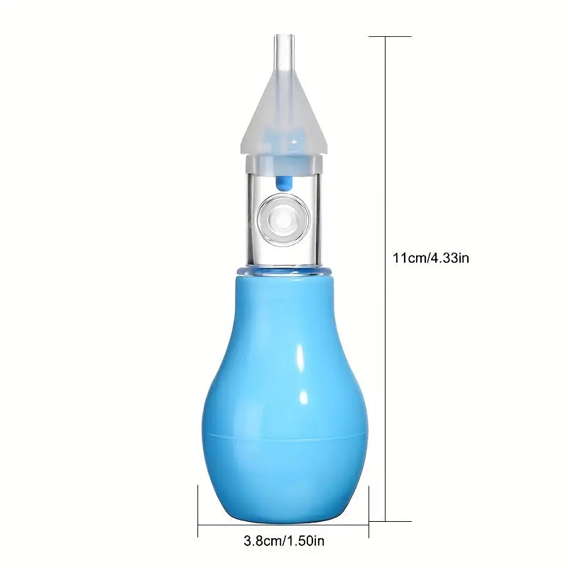 Baby Silicon Suction Pump Style Mucus Remover - Blue