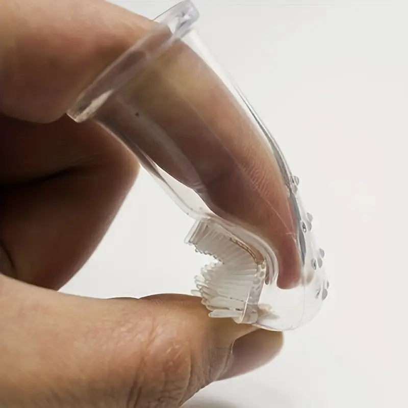 Soft Baby Toothbrush for Teething and Cleaning - Blue or White